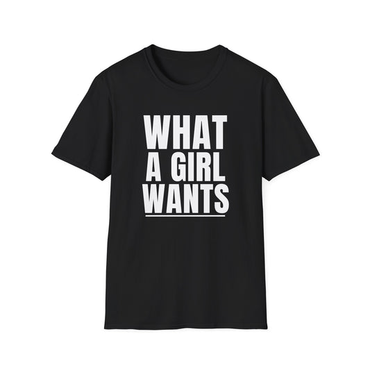 What A Girl Wants Tee – Pop Diva Edition | Bold Y2K Pop Princess Shirt
